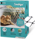 Red para Gatos Reforzada con Alambre | Especial Antimordidas | 8x3m Recortable | Red Gatos Terraza, Balcón y Ventana con Kit de Fijación Incluído | Negro | Red Gatos Reforzada | Malla Gatos